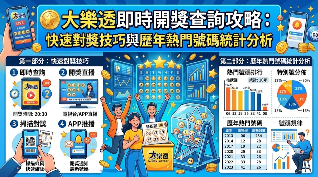 快速對獎技巧與歷年熱門號碼統計分析